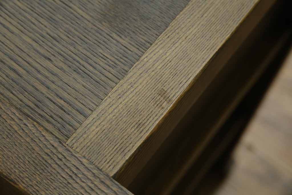 中古　美品!!　国産職人手作り　欅(ケヤキ)材　和モダンな空間づくりにも活躍する高級水屋箪笥サイドボード　(R-074666)