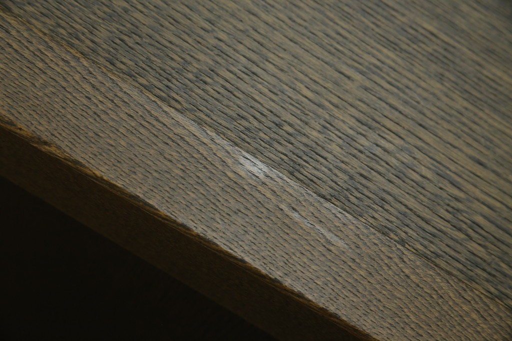 中古　美品!!　国産職人手作り　欅(ケヤキ)材　和モダンな空間づくりにも活躍する高級水屋箪笥サイドボード　(R-074666)