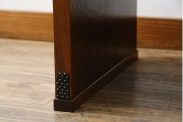 中古　岩谷堂箪笥　南部鉄器金具と漆が和の雰囲気を盛り立てる文机(座机、ローテーブル、デスク、在宅ワーク、在宅用)(定価約20万円)(R-074669)
