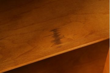 中古　横浜クラシック家具　ダニエル(daniel)　アーリーアメリカンシリーズ　A-211　扉のないデザインがすっきりとした印象の気品漂う本棚(ブックシェルフ、飾り棚、収納棚、オープンラック)(R-074674)