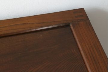 和製アンティーク　美品!!　上手物!!　三方欅(ケヤキ)材　框組み　角手金具　重厚感のある佇まいが魅力の松本帳場箪笥(引き出し、収納箪笥、整理タンス、時代箪笥、和たんす)(R-074675)