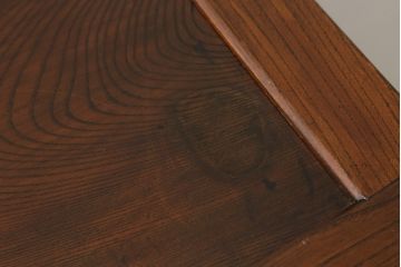 和製アンティーク　美品!!　上手物!!　三方欅(ケヤキ)材　框組み　角手金具　重厚感のある佇まいが魅力の松本帳場箪笥(引き出し、収納箪笥、整理タンス、時代箪笥、和たんす)(R-074675)