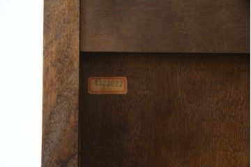 中古　北海道民芸家具　HM160K　洗練された佇まいが上品な食器棚(本箱、戸棚、収納棚、飾り棚、キャビネット)(R-074676)
