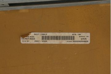 中古　希少モデル!!　DREXEL HERITAGE(ドレクセルヘリテイジ)　Grand Villa(グランドヴィラ)　凝った天板のデザインがおしゃれなダイニングテーブル(エクステンションテーブル、パーティーテーブル、4人掛け、6人掛け)(R-074680)