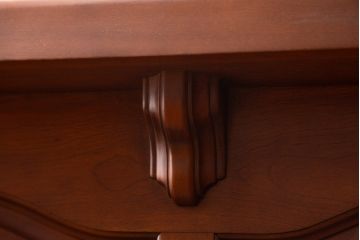 中古　美品!!　横浜ダニエル(daniel)　アーリーアメリカンシリーズ　A-315　滑らかな木肌が上品な雰囲気を醸し出すカウンターテーブルサイドボード(収納棚、戸棚、キッチンカウンター、バーカウンター)(定価約126万円)(R-074682)