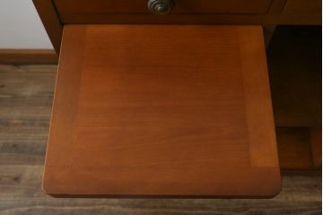 中古　美品!!　横浜ダニエル(daniel)　アーリーアメリカンシリーズ　A-315　滑らかな木肌が上品な雰囲気を醸し出すカウンターテーブルサイドボード(収納棚、戸棚、キッチンカウンター、バーカウンター)(定価約126万円)(R-074682)