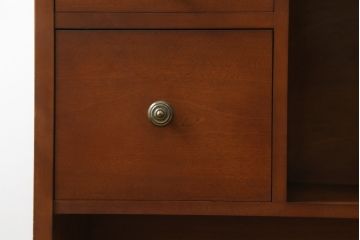 中古　美品!!　横浜ダニエル(daniel)　アーリーアメリカンシリーズ　A-315　滑らかな木肌が上品な雰囲気を醸し出すカウンターテーブルサイドボード(収納棚、戸棚、キッチンカウンター、バーカウンター)(定価約126万円)(R-074682)