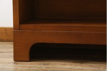 中古　美品!!　横浜ダニエル(daniel)　アーリーアメリカンシリーズ　A-315　滑らかな木肌が上品な雰囲気を醸し出すカウンターテーブルサイドボード(収納棚、戸棚、キッチンカウンター、バーカウンター)(定価約126万円)(R-074682)