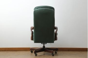 中古　DREXEL HERITAGE(ドレクセルヘリテイジ)　高級感あふれる佇まいが魅力的なエグゼクティブデスクチェア(オフィスチェア、回転チェア、アームチェア)(R-074689)