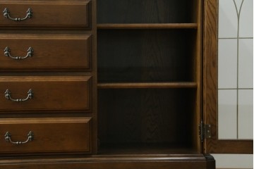 中古　カリモク家具(karimoku)　domani(ドマーニ)　QUEENS LIFE(クイーンズライフ)　シェラトン様式の気品を感じさせるクラシカルなサイドボード　定価約68万円　(R-074697)