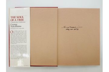希少　ジョージナカシマ　George Nakashima　THE SOUL OF A TREE　直筆サイン入り　1987年　第3刷　ハードカバー　本(第6回「ジョージ・ナカシマ展」、最後の来日)(R-074702)