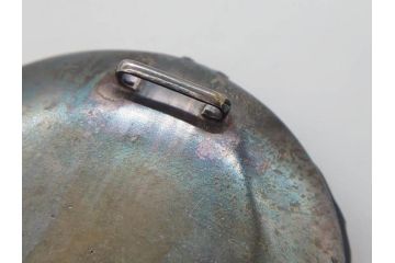 時代物　珊瑚　螺鈿細工　花尽くし　煌びやかで凝った意匠が目を惹く帯留め(アンティーク、サンゴ、帯締め、着物道具、和装小物、アクセサリー)(R-074707)