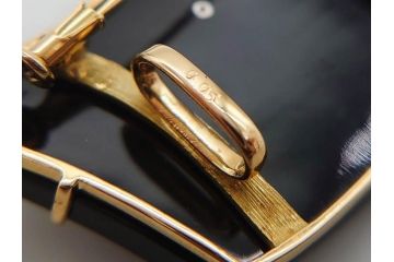 べっ甲(鼈甲)　Pt900　K18(18金)　0.05　ブローチ　煌びやかに舞う蝶のデザインが魅力的な帯留め(べっこう、帯締め、着物道具、和装小物、アクセサリー)(R-074708)