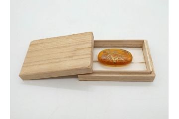 べっ甲(鼈甲)　蒔絵　竹　良生銘　百合螺鈿　和の趣溢れる帯留め2個セット(ブローチ、帯締め、着物道具、和装小物、アクセサリー)(R-074710)