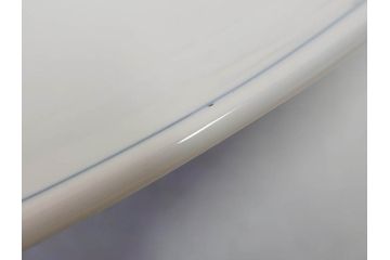 真陶園　川本半助　瀬戸染付　約39cm　1尺3寸皿　繊細な絵付けが落ち着いた雰囲気を醸し出す大皿(和皿、和食器、半介、一尺三寸)(R-074718)