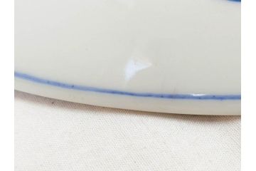 真陶園　川本半助　瀬戸染付　龍　約41cm　1尺3寸皿　職人による丁寧な絵付けに魅了される大皿(和皿、和食器、一尺三寸)(R-074719)