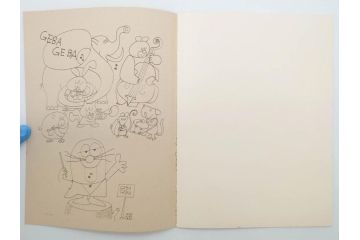 当時物　昭和レトロ　未使用　ワイド30　セイカノート　ショウワノート　9冊セット(自由帳、じゆうちょう、もーれつア太郎、ニャロメ、のらくろ、ゲバゲバおじさん、ヤスジのオラオラオラ、スカイキッドブラック魔王、風のカラッペ)(R-074720)