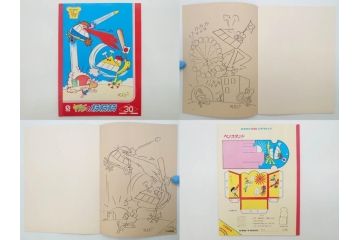 当時物　昭和レトロ　未使用　ワイド30　セイカノート　ショウワノート　9冊セット(自由帳、じゆうちょう、もーれつア太郎、ニャロメ、のらくろ、ゲバゲバおじさん、ヤスジのオラオラオラ、スカイキッドブラック魔王、風のカラッペ)(R-074720)