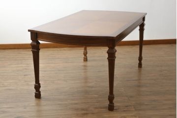 中古　美品　DREXEL HERITAGE(ドレクセルヘリテイジ)　FRANCESCA(フランチェスカ)シリーズ　優美な佇まいのダイニングテーブル(エクステンションテーブル、拡張式テーブル、4人掛け、6人掛け、食卓)(R-074742)