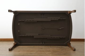 中古　美品　DREXEL HERITAGE(ドレクセルヘリテイジ)　FRANCESCA(フランチェスカ)シリーズ　優美な佇まいのダイニングテーブル(エクステンションテーブル、拡張式テーブル、4人掛け、6人掛け、食卓)(R-074742)