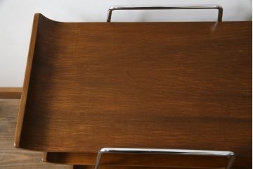 和製ビンテージ　ミッドセンチュリーな雰囲気がおしゃれなキッチンワゴン(キャスターワゴン、キッチンラック、トロリー、飾り棚、ヴィンテージ)(R-074756)