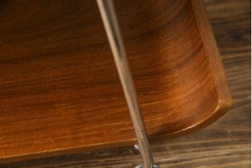 和製ビンテージ　ミッドセンチュリーな雰囲気がおしゃれなキッチンワゴン(キャスターワゴン、キッチンラック、トロリー、飾り棚、ヴィンテージ)(R-074756)