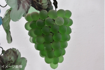 中古　希少!!　幅140㎝の大型!!　イタリア　ムラーノガラス(MURANO)　ヴェネチアンガラス　葡萄のシャンデリア　定価約300万円　(R-074769)