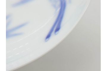 深川製　皇室　御下賜品　菊御紋　金彩　染付　盃7客セット(杯、酒器、和食器、鳳凰、箱付き)(R-074799)