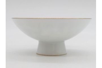 深川製　皇室　御下賜品　菊御紋　金彩　染付　盃7客セット(杯、酒器、和食器、鳳凰、箱付き)(R-074799)