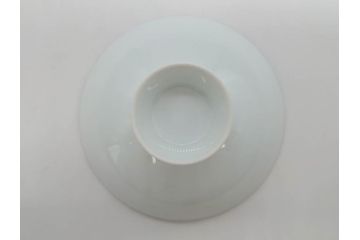 深川製　皇室　御下賜品　菊御紋　金彩　染付　盃7客セット(杯、酒器、和食器、鳳凰、箱付き)(R-074799)