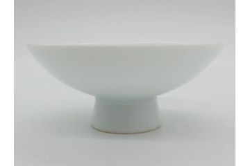 深川製　皇室　御下賜品　菊御紋　金彩　染付　盃7客セット(杯、酒器、和食器、鳳凰、箱付き)(R-074799)