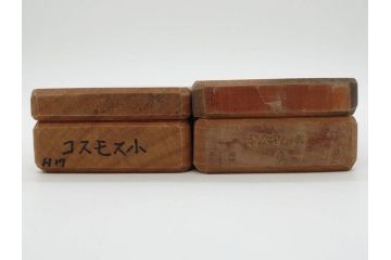 アンティーク雑貨　菓子型25点セット(菓子木型、木製、蛤、ハマグリ、紅葉、もみじ、銀杏、イチョウ、桔梗、キキョウ、コスモス、梅、ひさご、人参、ニンジン、蓮葉、松ぼっくり、うたかた)(R-074801)