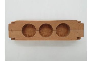 アンティーク雑貨　菓子型25点セット(菓子木型、木製、蛤、ハマグリ、紅葉、もみじ、銀杏、イチョウ、桔梗、キキョウ、コスモス、梅、ひさご、人参、ニンジン、蓮葉、松ぼっくり、うたかた)(R-074801)
