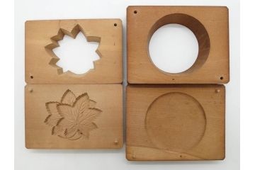 アンティーク雑貨　菓子型20点セット(菓子木型、木製、蓑亀、松、桜、サクラ、牡丹、蓮葉、太鼓、犬張り子、供養、バナナ、紅葉、もみじ、丸形)(R-074802)
