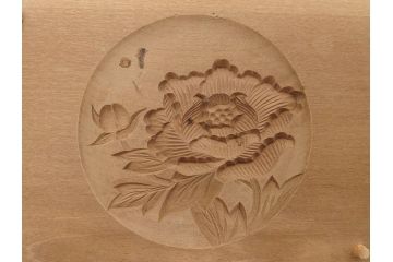 アンティーク雑貨　菓子型20点セット(菓子木型、木製、蓑亀、松、桜、サクラ、牡丹、蓮葉、太鼓、犬張り子、供養、バナナ、紅葉、もみじ、丸形)(R-074802)