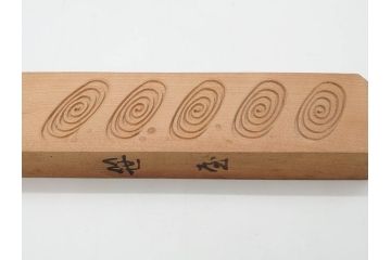 アンティーク雑貨　羽子板型　菓子型9点セット(菓子木型、木製、乱菊、九重菊、うたかた、観世水、舟、撫子、ナデシコ、花)(R-074806)