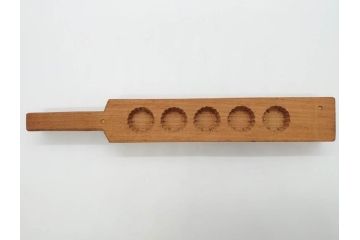 アンティーク雑貨　羽子板型　菓子型9点セット(菓子木型、木製、乱菊、九重菊、うたかた、観世水、舟、撫子、ナデシコ、花)(R-074806)