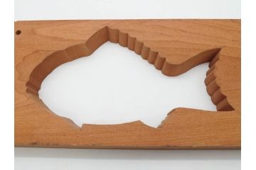 アンティーク雑貨　魚　鯛　菓子型7点セット(菓子木型、木製、鯉、タイ)(R-074808)