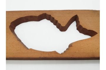 アンティーク雑貨　魚　鯛　菓子型7点セット(菓子木型、木製、鯉、タイ)(R-074808)