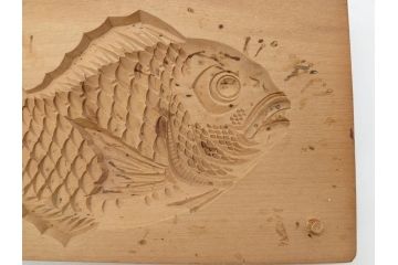 アンティーク雑貨　魚　鯛　菓子型7点セット(菓子木型、木製、鯉、タイ)(R-074808)