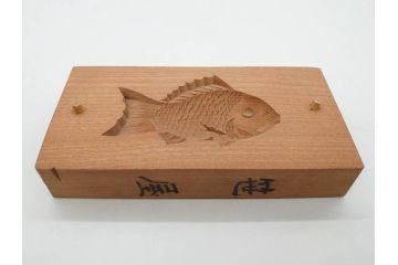 アンティーク雑貨　魚　鯛　菓子型7点セット(菓子木型、木製、鯉、タイ)(R-074808)