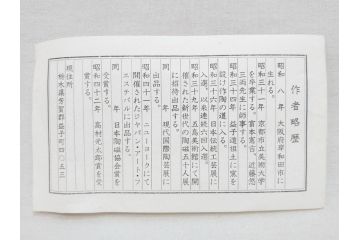 陶芸家　加守田章二作　灰釉　堂々とした佇まいが魅力的な花瓶(花入、花器、花生、共箱付き)(R-074811)