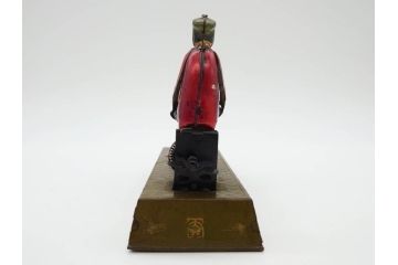 ジャンク品　戦前　ブリキのおもちゃ　鶏にエサをあげる少年　東洋堂　日本製(ゼンマイ式玩具、にわとり、ニワトリ、鳥、当時物)(R-074812)
