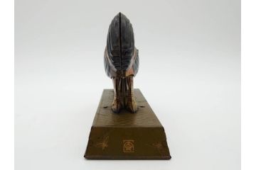 ジャンク品　戦前　ブリキのおもちゃ　鶏にエサをあげる少年　東洋堂　日本製(ゼンマイ式玩具、にわとり、ニワトリ、鳥、当時物)(R-074812)
