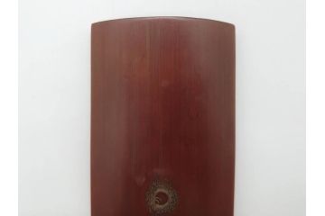 竹工芸　竹斎刀?　緻密な彫りが見事な茶合(煎茶道具、茶器、茶量、茶則、茶計、仙媒、木箱付き)(R-074813)