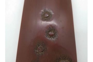竹工芸　竹斎刀?　緻密な彫りが見事な茶合(煎茶道具、茶器、茶量、茶則、茶計、仙媒、木箱付き)(R-074813)