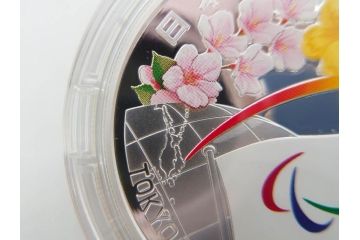 東京2020パラリンピック競技大会記念　造幣局　千円銀貨幣プルーフ貨幣セット(引継記念、記念硬貨、1000円、平成28年、ケース付き、箱付き)(R-074814)