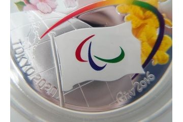 東京2020パラリンピック競技大会記念　造幣局　千円銀貨幣プルーフ貨幣セット(引継記念、記念硬貨、1000円、平成28年、ケース付き、箱付き)(R-074814)