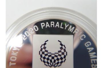 東京2020パラリンピック競技大会記念　造幣局　千円銀貨幣プルーフ貨幣セット(引継記念、記念硬貨、1000円、平成28年、ケース付き、箱付き)(R-074814)