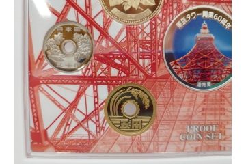 東京タワー開業60周年　造幣局　2018プルーフ貨幣セット(記念硬貨、60th Anniversary of Tokyo Tower、2018 Proof Coin Set、平成30年)(R-074815)
